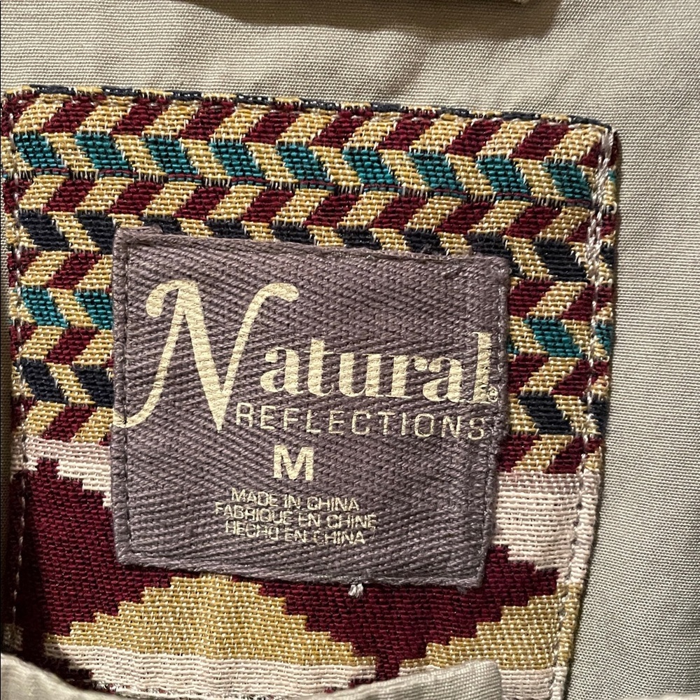 Natural Reflections Utility Jacket with Patterned Accents - Picture 2 of 5